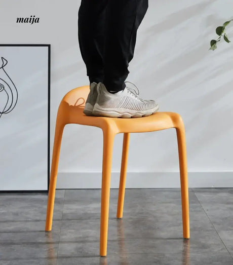 (Set of 2) Low Backrest Pastel Colour Dining Chair from Yishengtao