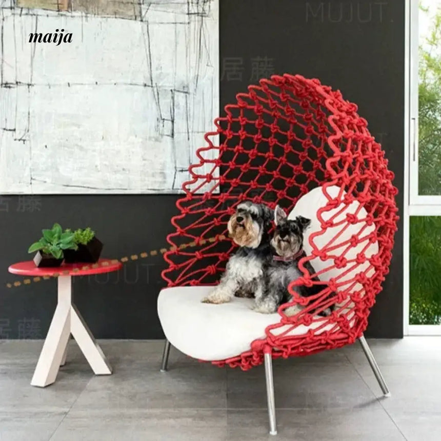 MUJU Fish Net Outdoor Single Sofa from MUJU