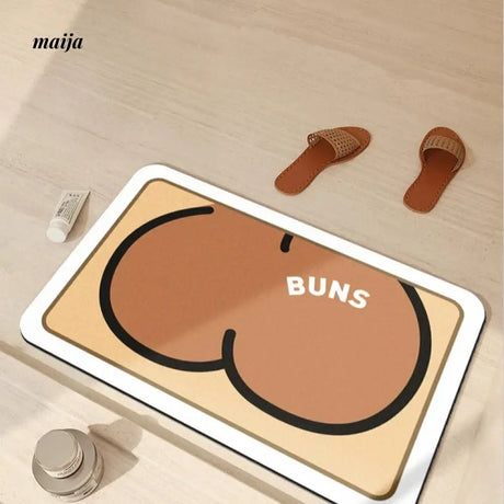 TIPTOE BUNS Bath Mat from TIPTOE
