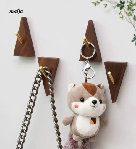 NHSJ Walnut Triangle Wall Hook from NHSJ