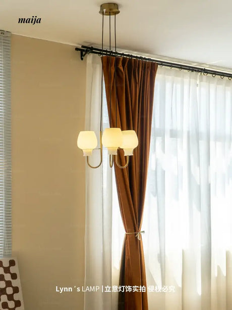 LYNN Japanese Glossy Retro Ceiling Lamp from Lynn's Lamp