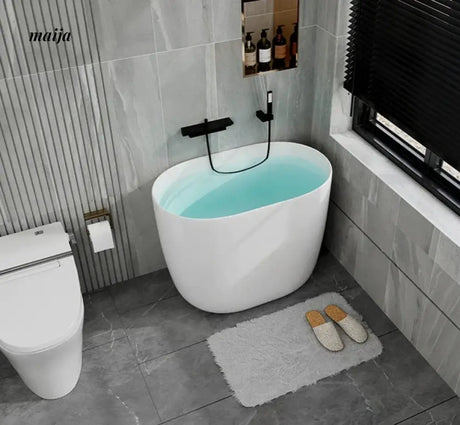 Mini Freestanding Round Acrylic Bathtub from maija