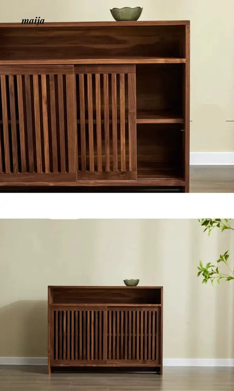 Christensen Solid Wood Slide Door Cabinet from maija