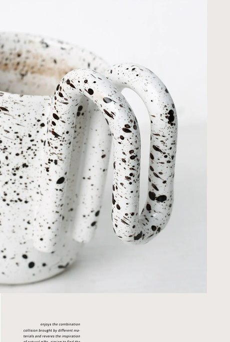 LENYVASEN Zara Nordic Ceramic Handle Cup from LENYVASEN