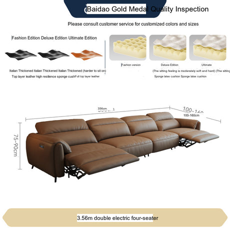 FASATI Leonardo Plush Electric Leather Sofa from FASATI
