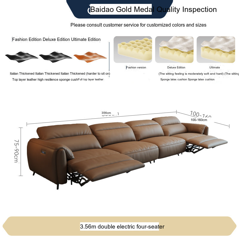 FASATI Leonardo Plush Electric Leather Sofa from FASATI