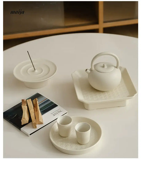 WENSHUO Cream Incense Plate Decorations from WENSHUO