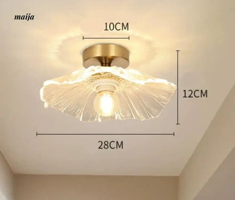 GVG Lotus Leaf Crystal Ceiling Light from GVG