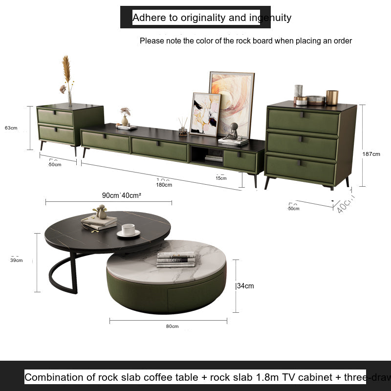 FASATI Oliver Chic Modern Round Coffee Table from FASATI