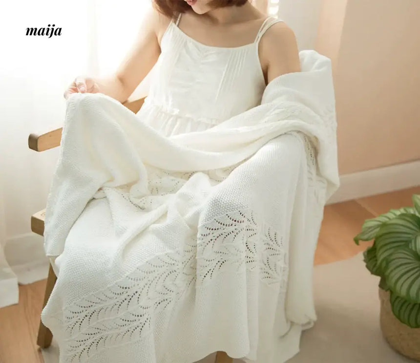 MISTYWOOD Knitted Yellow Duvet for Leisure from MISTYWOOD