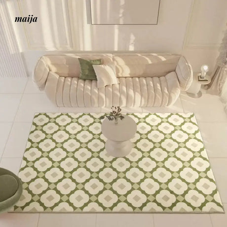 TIPTOE Summer Rain French Plaid Rug from TIPTOE