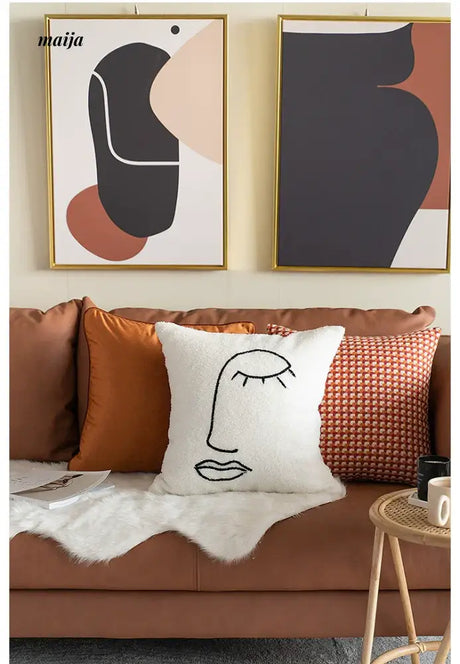MISTYWOOD Orange Rectangular Sofa Pillow from MISTYWOOD