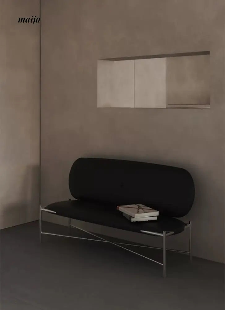 Freyja Retro Microfiber Leather Bedside Bench from maija