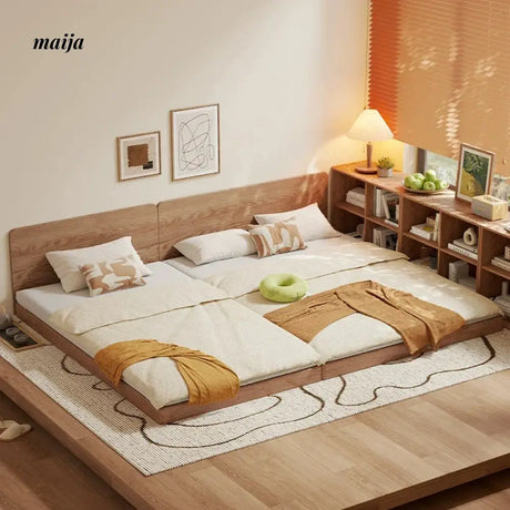 Japanese Tatami Solid Wood Platform Bed from AI