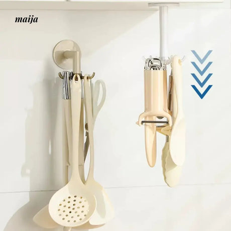 CAROTE Kitchen Rotating Wall Hook Storage Shelf from CAROTE
