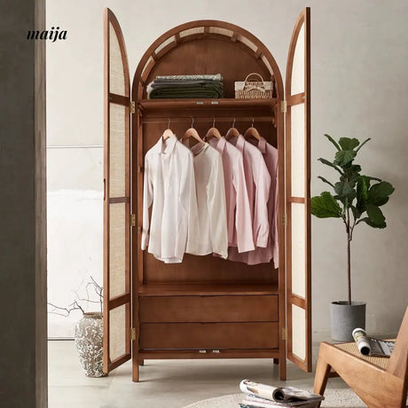 RATTAN CRAFTSMAN Double Door Rattan Wardrobe from RATTAN CRAFTSMAN