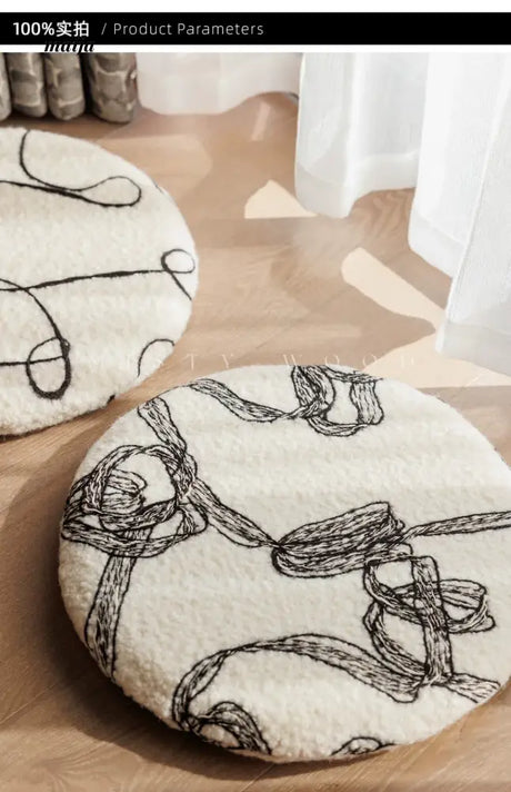 MISTYWOOD Circular Knitted Living Room Cushion from MISTYWOOD