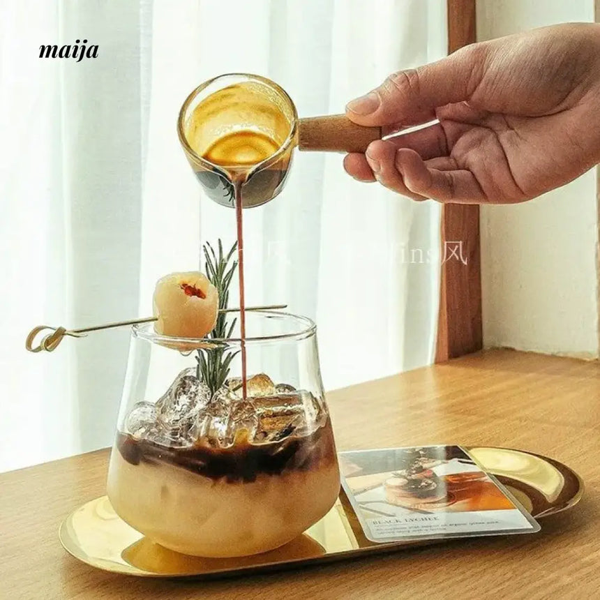 BANKE Japanese Mini Glass Milk Cup with Handle from BANKE