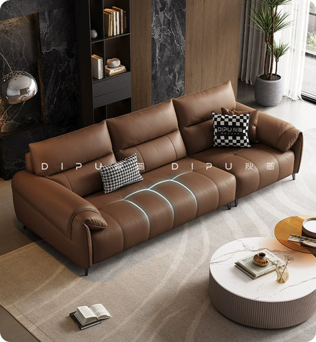 DIPU Dexter Italian Yellow Cowhide Sofa from DIPU