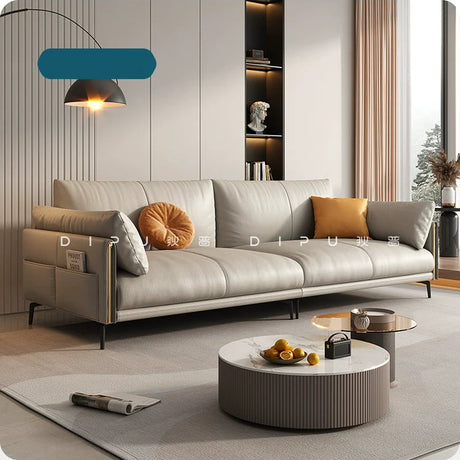 DIPU Stella Italian Pinewood Cowhide Sofa from DIPU