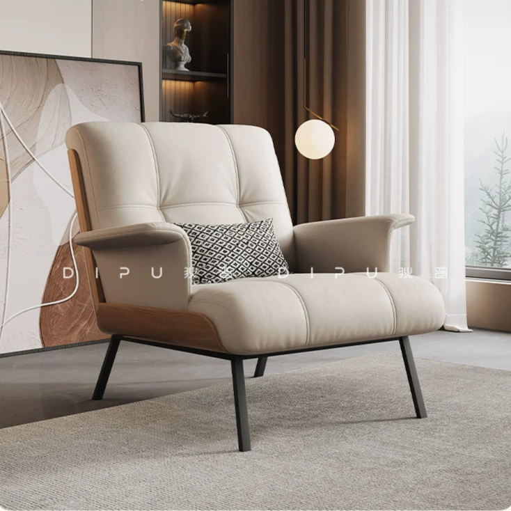 DIPU Orion Minimalist Leather Sofa Chair from DIPU
