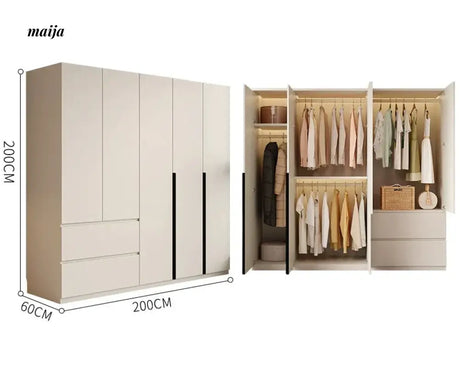 MEIHOUSE Light Luxury Bedroom Large Wardrobe Storage from MEIHOUSE