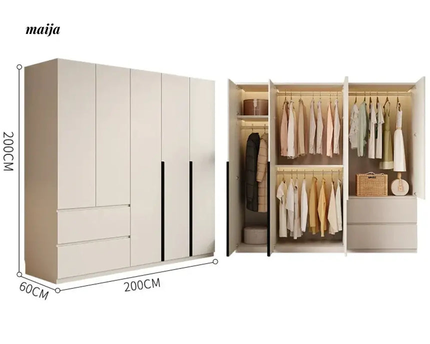 MEIHOUSE Light Luxury Bedroom Large Wardrobe Storage from MEIHOUSE