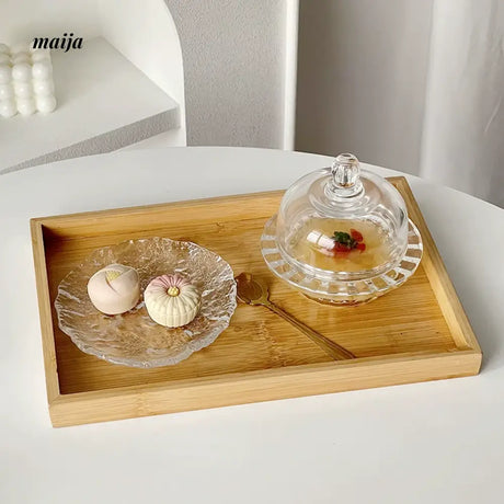 BANKE Transparent Bird's Nest Glass Bowl with Lid from BANKE