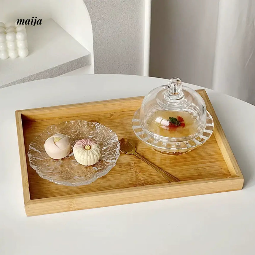 BANKE Transparent Bird's Nest Glass Bowl with Lid from BANKE