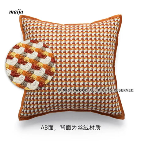 MISTYWOOD Retro Orange Pillow for Bed from MISTYWOOD