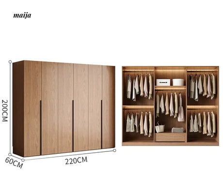 MEIHOUSE Medieval Rattan Glass Door Bedroom Wardrobe Modern Storage from MEIHOUSE