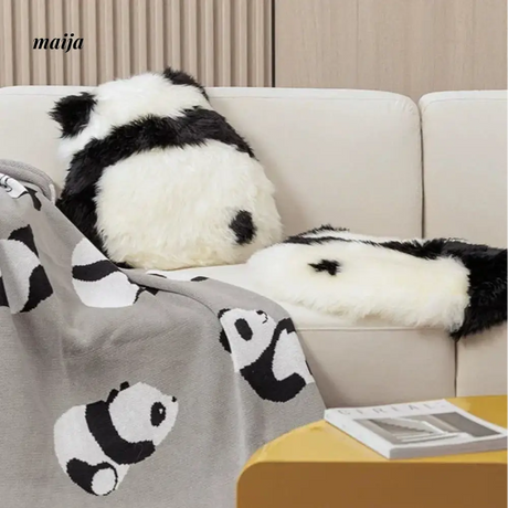 MISTYWOOD Cute Woolen Pillow Panda Design from MISTYWOOD