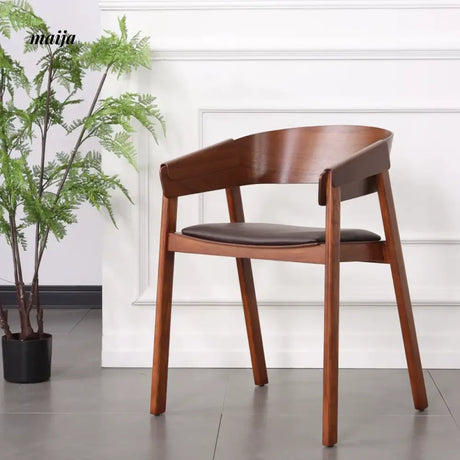 MIKA Reception Solid Wood Leisure Chair from MIKA