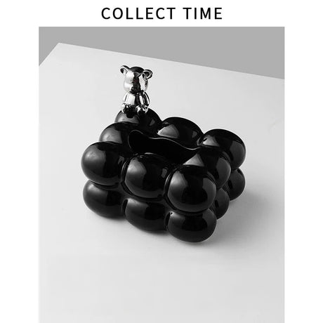 COLLECT TIME Black Paper Tissue Box for Coffee Table from COLLECT TIME