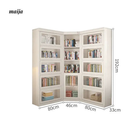 MEIHOUSE Dust-Proof Bookcase Glass Door Standing Cabinet from MEIHOUSE