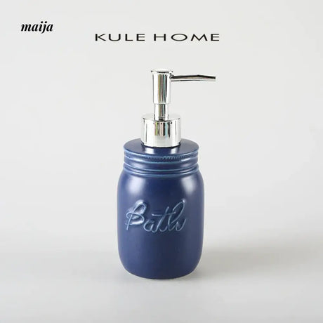 KULE HOME Ceramic Lotion Bottle and Shower Gel Holder from KULE HOME