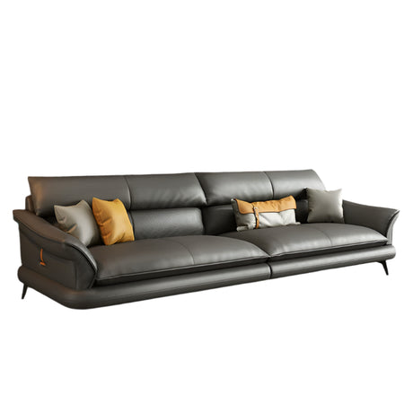 DIPU Hugh Minimalist Leather Modern Sofa from DIPU