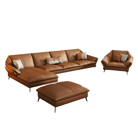 DIPU Harper Minimalist Leather Scandinavian Sofa from DIPU