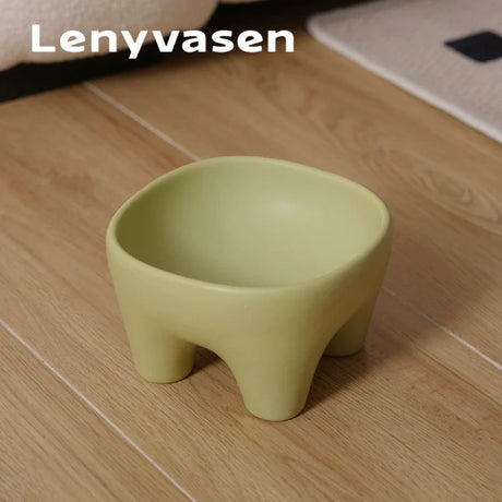 LENYVASEN Jasper Large Ceramic Pet Bowl from LENYVASEN