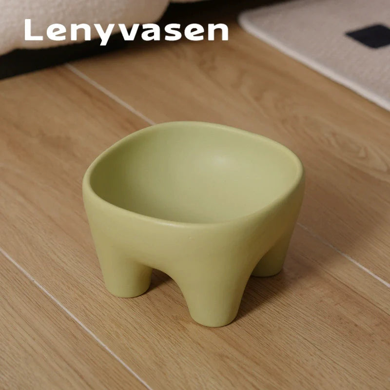 LENYVASEN Jasper Large Ceramic Pet Bowl from LENYVASEN