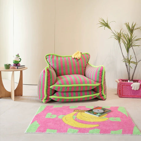 PAPAHUG Striped Dopamine Color Lazy Sofa from PAPAHUG