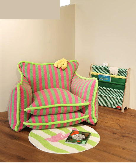 PAPAHUG Striped Dopamine Color Lazy Sofa from PAPAHUG