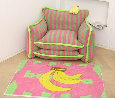 PAPAHUG Striped Dopamine Color Lazy Sofa from PAPAHUG
