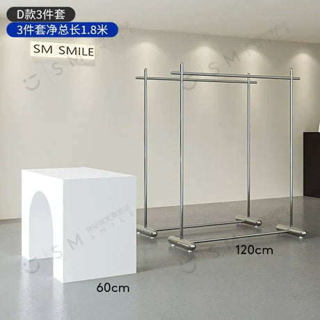 SM Henry Stainless Steel Clothing Hanger Stand from SM