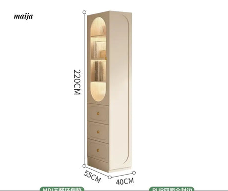 MEIHOUSE French Cream Wardrobe Bedroom Finished Large Storage Cabinet from MEIHOUSE