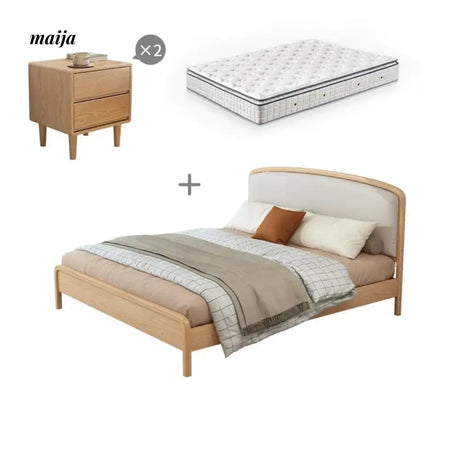 FUYUKI Jacksonville Solid Wood Bed from FUYUKI