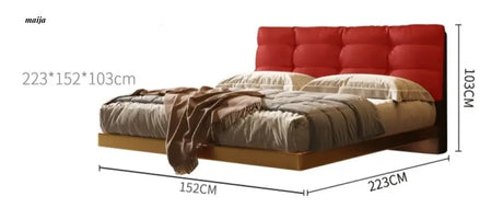 Gianluca Suspended Leather Bed from Kaiyashi