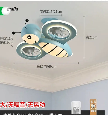 GVG Helicopter Cartoon Air Fan Ceiling Lamp from GVG