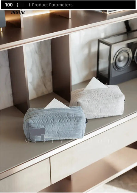 MISTYWOOD Cotton Paper Storage Tissue Box from MISTYWOOD