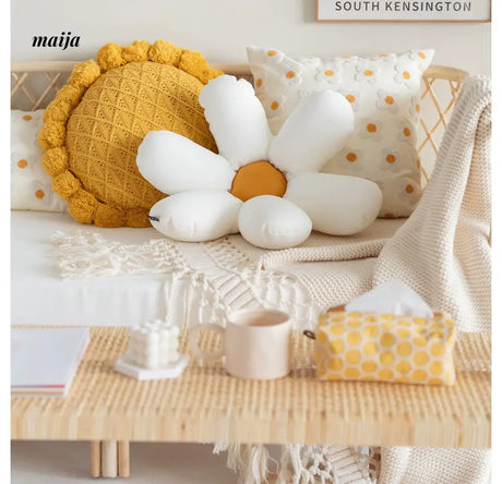 MISTYWOOD Daisy Sunflower Decorative Pillow from MISTYWOOD